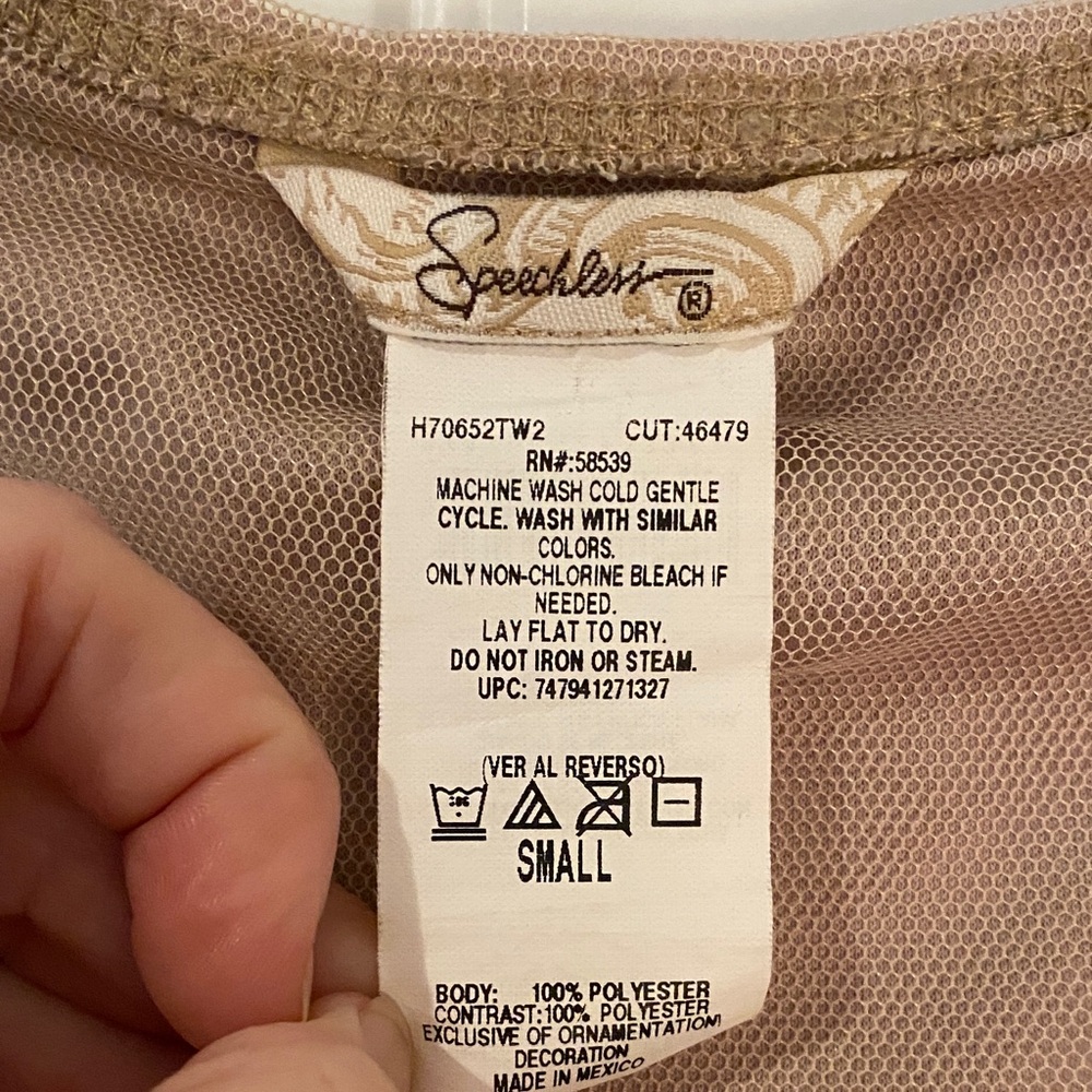 Speechless Tan Lace Skirt size Small - Picture 2 of 6